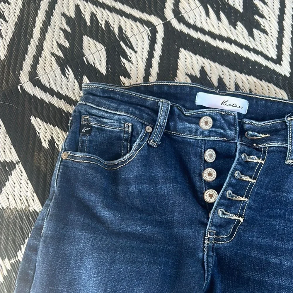 Kancan 7/27 Women's Dark Blue Jeans B